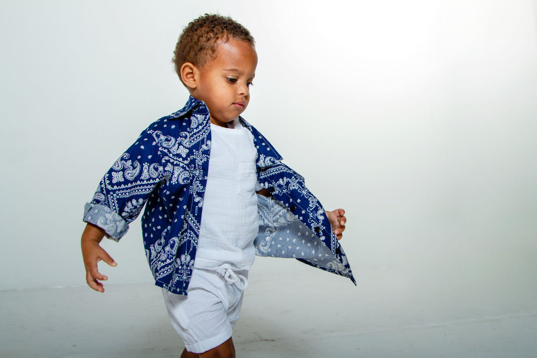 Boys Coby Bandana Print Top